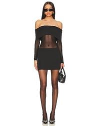 superdown - ROBE COURTE ELMINA SHEER en Black - Lyst