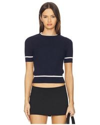 Rag & Bone - Kassy Rib Short Sleeve Top - Lyst