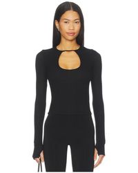 Michael Lauren - Orson Crop Longsleeve Top - Lyst