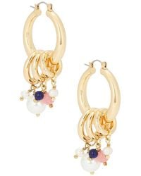 petit moments - Voyage Hoop Earrings - Lyst