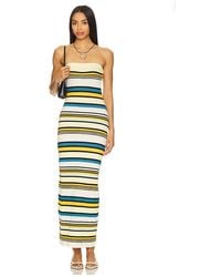 Solid & Striped - Maxivestido Courtney En Color Amarillo, Azul Talla En - Lyst