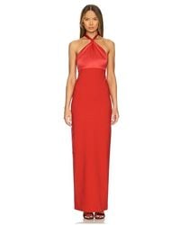 Likely - Vestido Largo Francesca En Color Rojo Talla En - Lyst