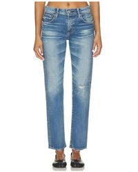 Moussy - Velma Slim Straight Leg Jeans - Lyst