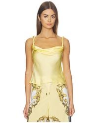 Alice + Olivia - Monique Twist Strap Cowl Neck Tank - Lyst