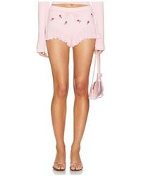 Lovers + Friends - Cecilia Floral Embroidered Short - Lyst