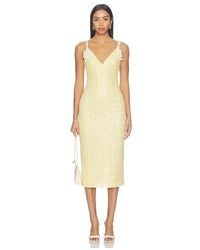 PATBO - Lara Crochet Flowers Midi Dress - Lyst