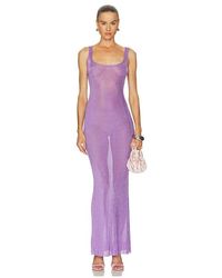 SER.O.YA - Martina Metallic Knit Dress - Lyst