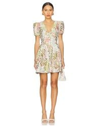 Elliatt - Minivestido Calaantha En Color Blanco, Verde Talla (También En S, Xs, Xxs) - Lyst