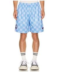 NAHMIAS - Scribble Check Soccer Short - Lyst