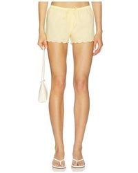 Montce - X Elsa Hosk Scalloped Low-Rise Drawstring Short - Lyst