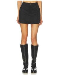 superdown - Autumn Faux Suede Mini Skirt - Lyst