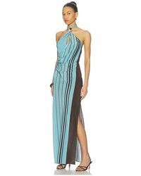 sir alessandra beaded linen maxi halter dress SIR. Alessandra Beaded Linen Maxi Halter Dress in White
