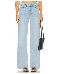 PAIGE - JEAN AVEC SURPIQURES ANESSA en Blue - Lyst