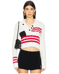 MSGM - Strick Marina Striped - Lyst