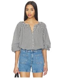 Sanctuary - Perfect Gingham Button Blouse Top - Lyst