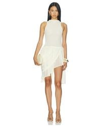 LOBA - Maureen Draped Midi Dress - Lyst