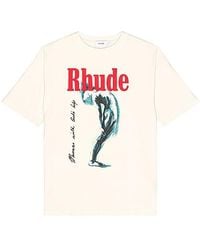 Rhude - Off-white T-shirt - Lyst