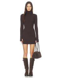 Enza Costa - Knit Turtleneck Tunic Dress - Lyst