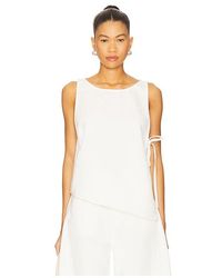 GRLFRND - Marion Tencel Side Tie Top - Lyst