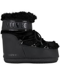 Moon Boot - Icon Low Faux Fur ブーツ - Lyst