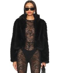 Adrienne Landau - Faux Fox Fur Jacket - Lyst