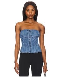 Free People - Denim Wink Wink チューブトップ - Lyst