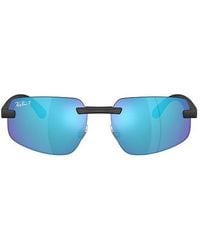 Ray-Ban - Gafas De Sol Irregular En Color Azul Talla - Lyst