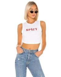 superdown - Dulce Cropped Tee - Lyst