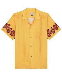 Bather - Ochre Dizzy Boa Camp Shirt - Lyst