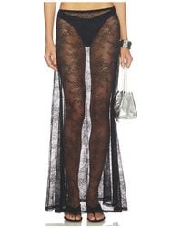 Runaway the Label - Jenna Low Waist Lace Maxi Skirt - Lyst
