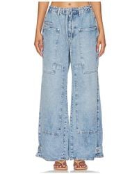 Free People - X We The Free Curvy Outlaw Wide Leg Pants - Lyst