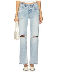 Moussy - Odessa Straight-Low Jeans - Lyst