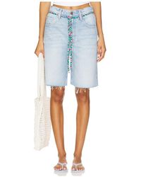 Mother - The Shoelace Fun Dip Short Fray En Color Azul Talla (También En 24, 25, 26, 27, 28, 29, 32, 33, 34) - Lyst