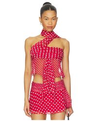 GUIZIO - Oberteil Chiffon Wrap - Lyst