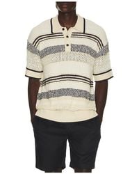 Scotch & Soda - Structured Dropped Shoulder Knitted Polo - Lyst