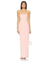 OW Collection - Maxivestido Fiona En Color Rosado Talla En - Lyst