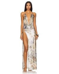 stellar asymmetric hand beaded maxi dress in lime Stellar Asymmetric Beaded Maxi Dress | Jaded London main image 1