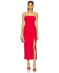 Bardot - Vestido Midi Sin Tirantes Nikki En Color Rojo Talla (También En 12, 2, 4, 6, 8) - Lyst