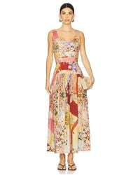 FALGUNI SHANE PEACOCK - Vestido Largo En Color Rojo Talla (También En M, S, Xl, Xs) - Lyst