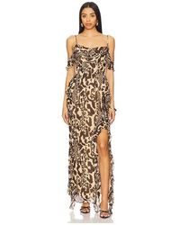 Shona Joy - Goldie Ruffle Cowl Maxi Dress - Lyst