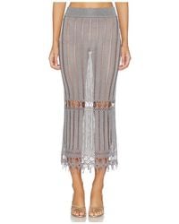 Lovers + Friends - Francie Metallic Knit Maxi Skirt - Lyst