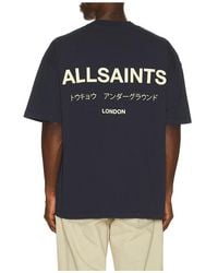 AllSaints - Underground Crew Tee - Lyst