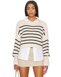 Free People - Stripe Easy Street Crop Sweater - Lyst