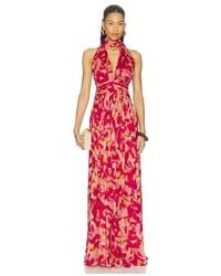 Rococo Sand - Ruched Sash Maxi Dress - Lyst