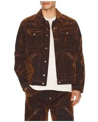 Palm Angels - Palm Tree Flock Denim Jacket - Lyst