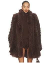 CULTNAKED - Faux Fur Delight Coat - Lyst