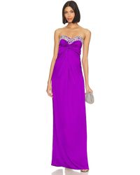PATBO - Hand-beaded Strapless Gown - Lyst