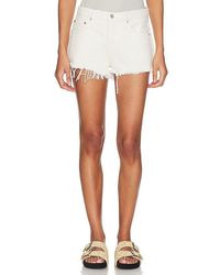 RE/DONE - X Pam Anderson Mid Rise Relaxed Short - Lyst