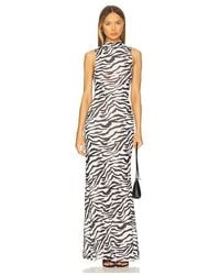 Ronny Kobo - Maxivestido Morell En Color Blanco, Negro Talla En - Lyst