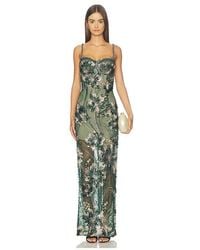 Bronx and Banco - Embellished Maxi Dress With Diamond Straps - Lyst